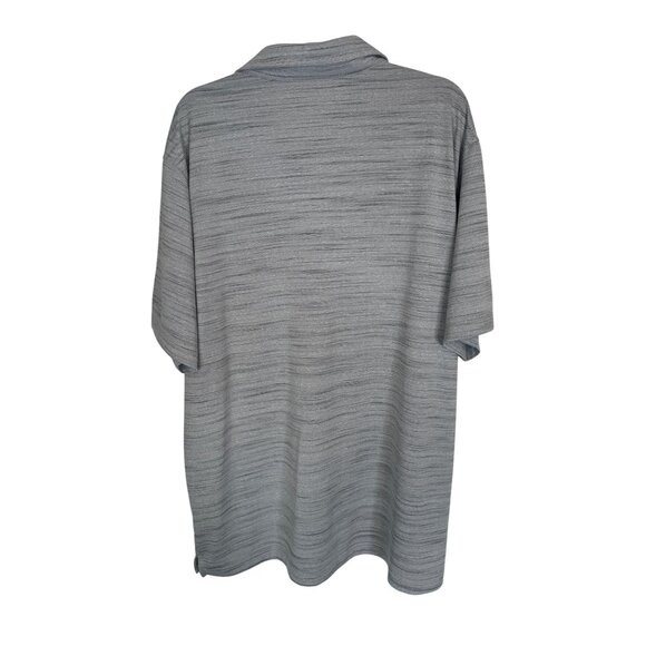 NWT Walter Hagen XXL Mens Grey Striped Polo Shirt Lightweight Breathable - Picture 8 of 15